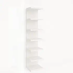 Prateleira Flutuante Multiuso MDF - Organizadora Moderna para Sala, Cozinha e Escritório (170cm Branco)