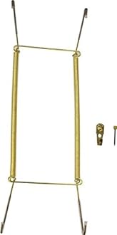 Rocky Mountain Goods Plate Hanger for Wall and Mounting Hardware - Fits Decorative Plates and platters - Heavy Duty Polished Brass - Vinyl Non Scratch Hooks - Includes Wall Mount kit (11" - 17")