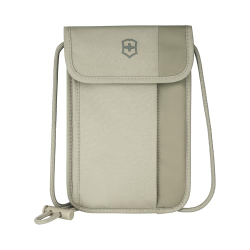 Victorinox Travel Essentials, Security Neck Pouch, Slim Bag with RFID - Sand Beige