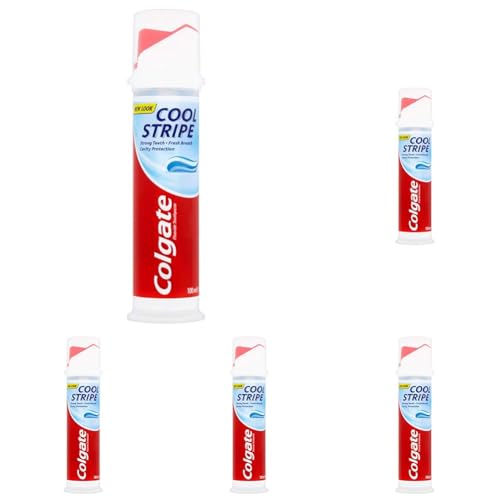 Colgate Cool Stripe Toothpaste Pump 100 ml (Pack of 5)