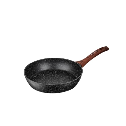 FLORINA MASTER BLACK Sartén de aluminio de 24 cm | Revestimiento antiadherente | Para todo tipo de placas, incluida inducción | Mango ergonómico soft-touch | Resistente al calor