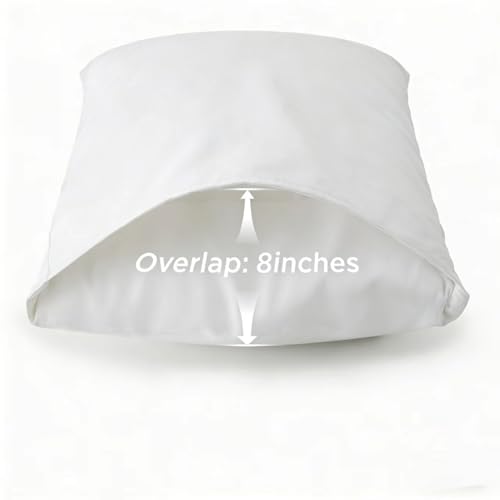 Image of 100% Cotton Percale Sheets King Size - 200 Thread Count, Breathable & Crisp Cool, Deep Pocket up to 17 inch Fitted Sheet, 4-Piece Bedding Set Hotel-Luxury Feel Bed Sheet Set(White, King)