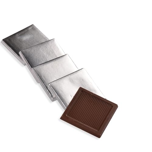 Luxury Square Dark Chocolate Gift – 145 Pcs (35.2 oz), Silver Foil Wrapped – Ideal for Wedding Favors, Baby Showers & Event Gifts
