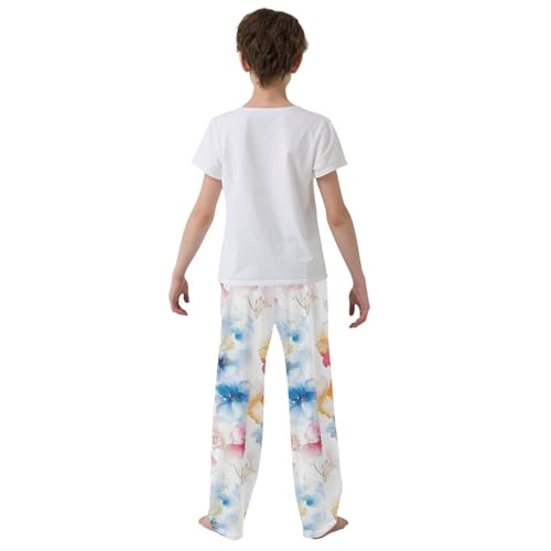 Tie Dye Tulip Poppy Flower Pajama Pants Long Sleep Pant Soft PJ Bottoms Sleepwear3