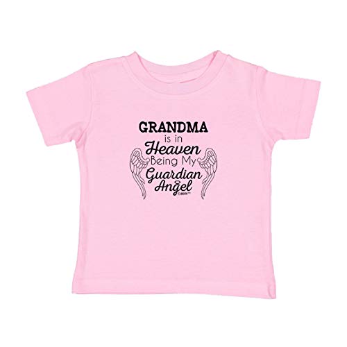Toddler Grandma Shirts Grandma Memorial Grandma is in Heaven My Guardian Angel Toddler T-Shirt 4T Pink