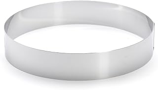 de Buyer - Tortenring aus Edelstahl - 24 cm Durchmesser - H 4,5 cm - 3989.24, Silber