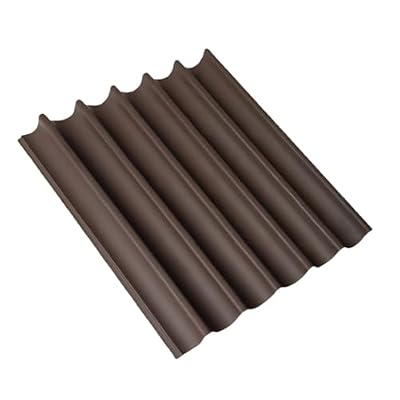 NovaGrid Board 4PCS 3D Acoustic Slat Wall Panels Circle Design Fluted Textured Panel for Interior Wall Decor 118"x6" (Iced Mocha)