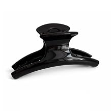 6 Inch Extra Large Claw Clip for Thick and Long Hair, Acrylic Jumbo Hair Clips with Curved Design, Strong Grip Non-Slip Oversized Hair Jaw Clip for Women Girls - Black