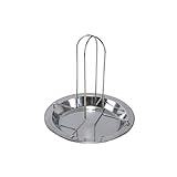 Gutol Vertikaler Hähnchenbräter aus Edelstahl mit klappbarer Fettauffangschale, Grill- und Ofenhalterung für Grill, Truthahn, Ente, Bier – ideal für Camping und Kochen zu Hause