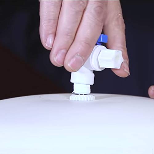 Bbagua 1/4-Zoll-Schlüssel für Standard-Umkehrosmose-Drucktank. Wird zum Schließen des Drucktanks Ihrer häuslichen Umkehrosmoseanlage verwendet