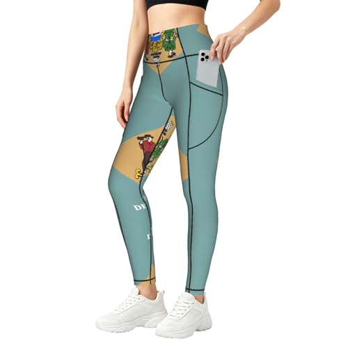 Leggings de Delaware para mujer con bolsillos que no se bajan durante el fitness
