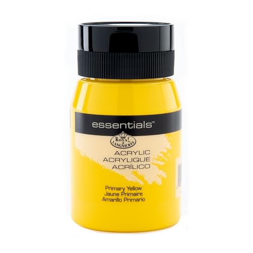 Royal & Langnickel Essentials Acrylic Jar Paint, 500ml, Primary Yellow