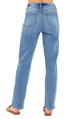 Judy Blue Women's High Rise 90's Relaxed Straight Jeans2