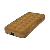 Campers Collection [キャンパーズコレクション 山善] エアーベッド 防災グッズ 電動ポンプ内蔵 軽量 マット 快適な寝心地 ベロア調 省スペース 厚さ25cm 長さ190cm 耐荷重100㎏ キャンプ テント 室内 車中泊 来客用 ボリュームエアベッド シングル (奥行97cm) BAB-02(BE) ベージュ