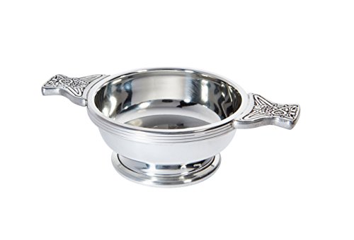 Wentworth Pewter - Medium Thistle Pewter Quaich Whisky Tasting Bowl Loving Cup Burns Night #TOP1