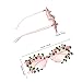 BESTonZON Floral Shaped Sunglasses for Women, Rose Frame Novelty Flower Eyeglasses, UV Protection Party Glasses for Adults, Fashionable Floral Design Accessories