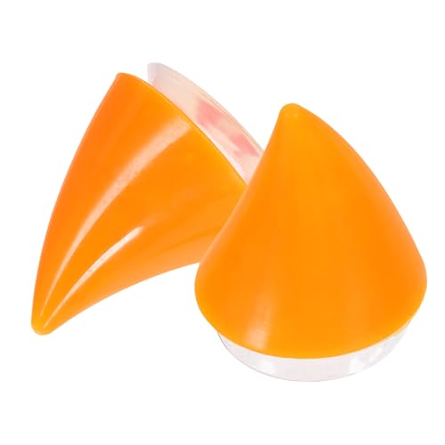 BRIGHTFUFU 2pcs Decorative Horns for Helmets Replaceable Horn Accessories Cup Design for Easy Installation Compatible and Ski