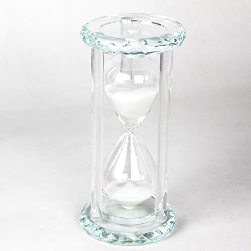 Lonovel 60 Minutes Hourglass Timer,Crystal Sand Timer Diamond Carving Surface,Hourglass for Kitchen Office