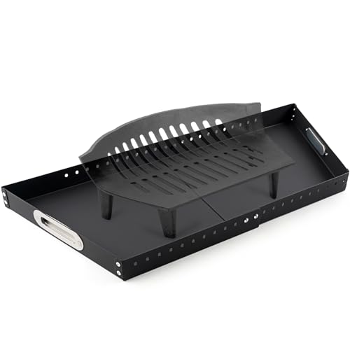 Adjustable Fireplace Tray for Ash Collection, Expandable Ash Pan for Up to 31' Fireplace Grates,...
