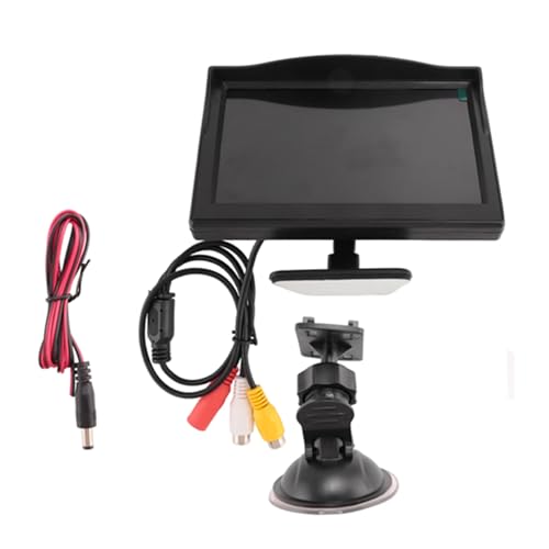 Moniteur LCD HD TFT 5 Pouces 800X480 avec Double Entrée Vidéo et Support Ajustable - 5