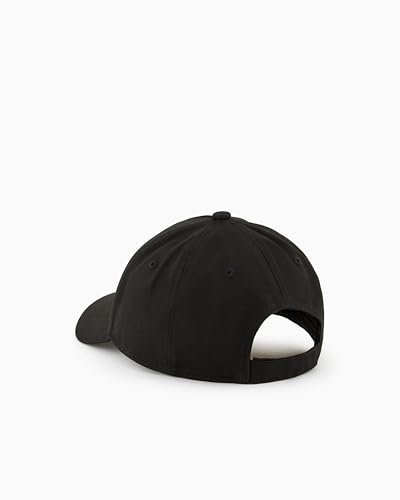 Armani Exchange Women's AX Silver Logo Leather Belt Black, 9US3