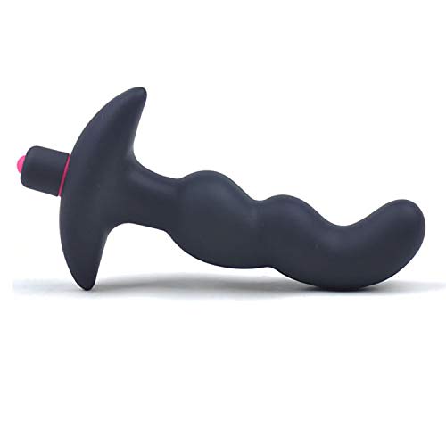 BeHorny Prostate Massager Anal Vibrator Butt Plug P-Spot Crazy Buzzer, Black