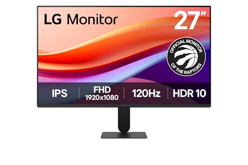 LG Moniteur Full HD (27U411A) – Écran Full HD de 27 po (1920 x 1080), taux de rafraîchissement de 120 Hz, sRGB 99 % (typ.), mode lecteur et sans scintillement, synchronisation d'action dynamique LG Moniteur Full HD (27U411A) – Écran Full HD de 27 po (1920 x 1080), taux de rafraîchissement de 120 Hz, sRGB 99 % (typ.), mode lecteur et sans scintillement, synchronisation d'action dynamique