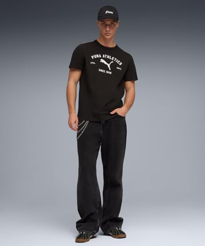 PUMA Herren Class T-Shirt mit Grafik S, Black – Ansicht 3
