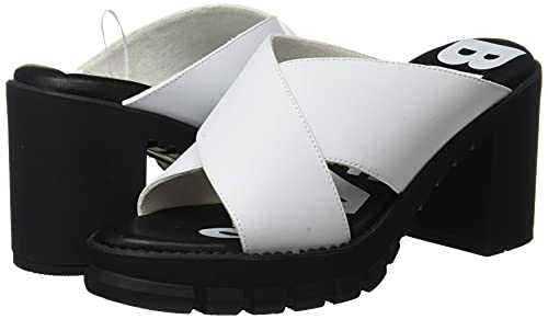 Buffalo Rica, Sandali con Tacco Donna, Bianco, 38