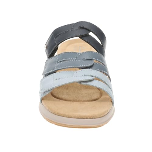 Clarks Maelynn Abby authentique soulier cuir combiné bleu
