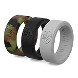 MAUI RINGS Best Silicone Wedding Ring Solid Style Engagement Rings Silicone Band for Men Wedding Rub