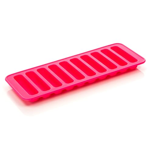 Image of SE 10 Ice Stick Red Silicone Tray for Narrow Mouthed Bottles - SIL10ICE-RED