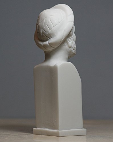 Busto de Pitágoras científico para decorar estanterías y zonas de estudio 7
