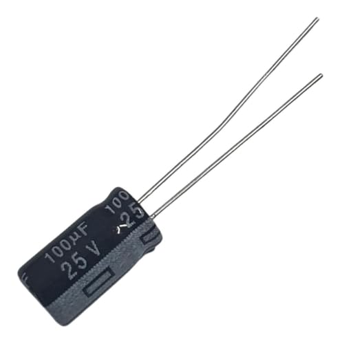 Capacitor Eletrolítico 100uF 25V - Kit 10 Peças