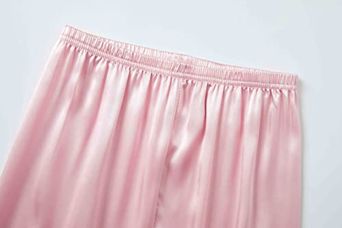 Teen Girls Pajamas Size 16- Quality Satin Cute Cat Long Sleeve Loungewear Pink #TOP5