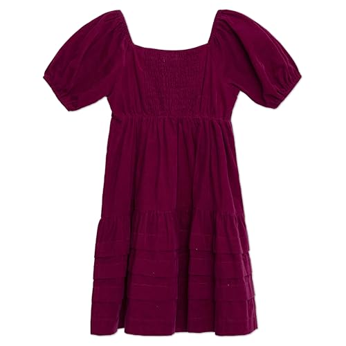 Speechless Girls' Corduroy Puff Sleeve Babydoll Dress3