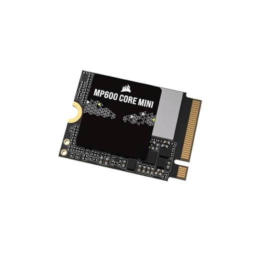 Corsair MP600 Core Mini 1TB M.2 NVMe PCIe x4 Gen4 2 SSD – M.2 2230 – hasta 5.000 MB/s de Lectura Secuencial – Alta Densidad QLC NAND – Ideal para Steam Deck, ASUS ROG Ally – Negro