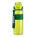 Produktbild JOLLY Trinkflasche 750ml, Auslaufsicher, BPA-frei, spülmaschinengeeignet, Rutschfeste Griffzone, Sicherheitsverschluss & Trageschlaufe - Ideal für Schule, Sport & Alltag, Grün