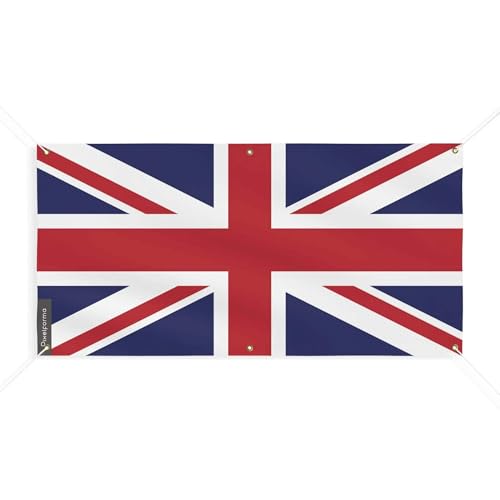 Drapeau du Royaume-Uni Union Jack 90x180cm grand format 6 oeillets
