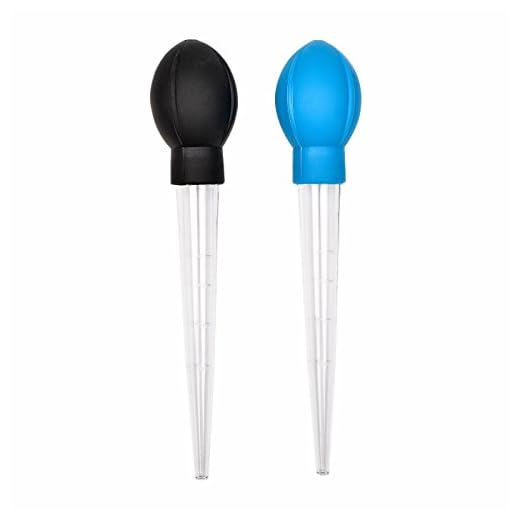2 Pieces Nylon Heat-Resistant Turkey Baster with Rubber Bulb