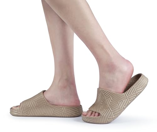 Image of Weweya Slides for Women and Men - Bathroom Shower Shoes - Non Slip House Slippers - Lightweight Beach Sandals