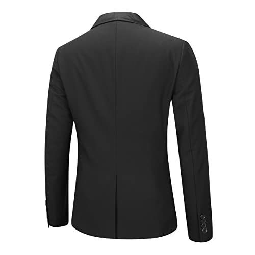 Boyland Men's 3 Pieces Suit with Shawl Collar 1 Button Slim Fit Single Breasted Formal Wedding Dinner Business3