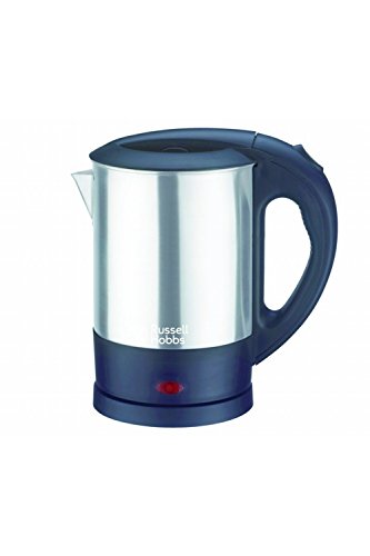 Image of Russell Hobbs RJK1000S 1350 Watt 1 Litre Electric Kettle with Auto Shut Off (Silver) | Premium Stainless Steel 304ss Grade, Wider Mouth Easy Cleaning, Travel Kettle, Safe Controller| 2 Years Warranty