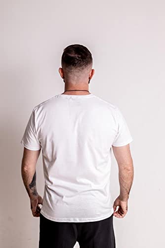 Kit 5 Camisetas Masculinas Slim Gola V Algodão Premium (MULTICOLORIDO, G)