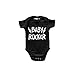 Body Neonato Manica Corta Rock Divertente – Baby Rocker – Body Rock - Body Bambino Unisex 100% Cotone Morbido con Girocollo Espandibile - Tutina Idea Regalo Nascita - 0 Mesi/6 Mesi