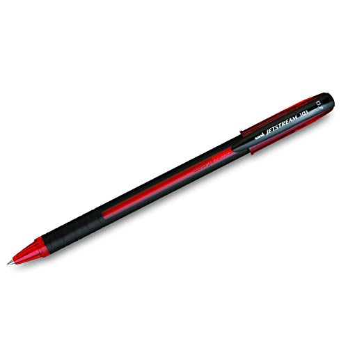 UNI-BALL Jetstream SX-101 0.7mm Roller Ball Pen | Red Ink, Pack of 6