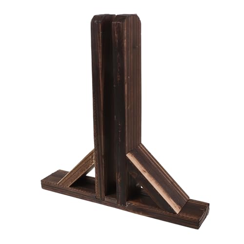 EXCEART Base de Madera para Valla de Jardín 30x30 Cm, Soporte Fijo Antivuelco para Cercas Decorativas, Resistente Putrefacción, Adecuado para Decoración Exterior y División de Espacios