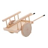 Précision détaillée : le chariot à bras miniature est fabriqué avec une précision détaillée, offrant un ajout réaliste et authentique à votre collection de maison de poupée, accessoires de jardin de ferme, jeu de récolte d'automne de maison de poupée