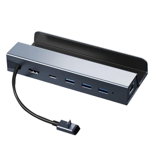 Base de consola de juegos multipuerto 6 en 1 y adaptador de TV para el hogar