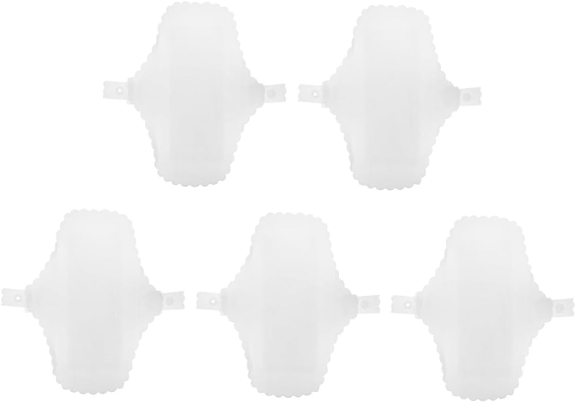 5pcs Reusable Cotton Menstrual Pads for Women Lightweight Washable Sanitary Towels with Patterned Period Pads for Daytime Comfort and Easy Care